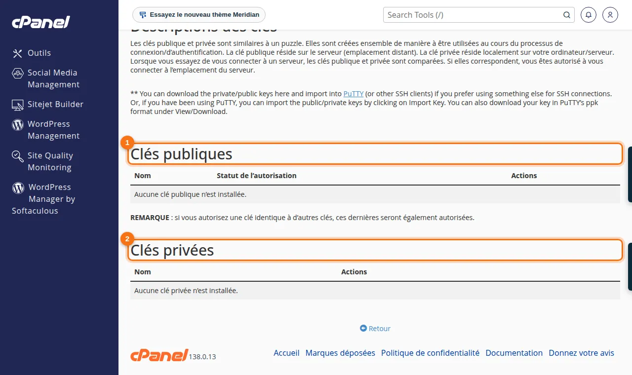 Clés publiques et clés privées